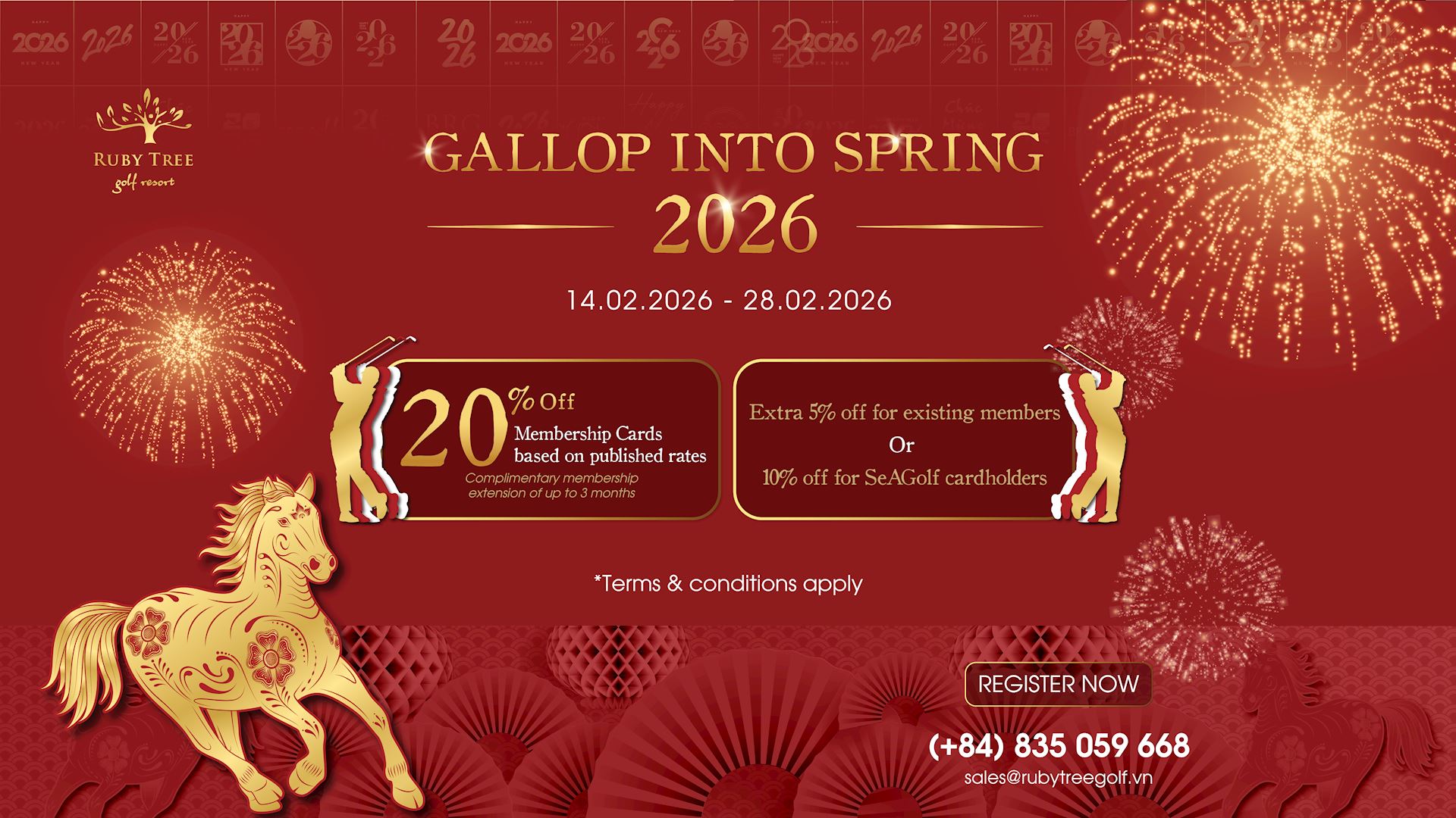 GALLOP INTO SPRING WITH RUBY TREE GOLF RESORT